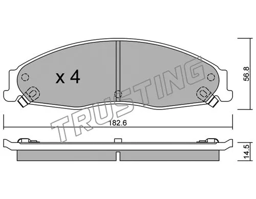 Brake Pad Set, disc brake (714.0)