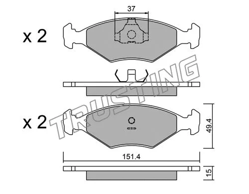 Brake Pad Set, disc brake (059.5)