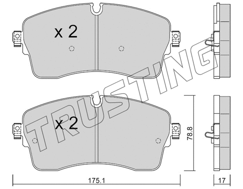 Brake Pad Set, disc brake (1250.0)