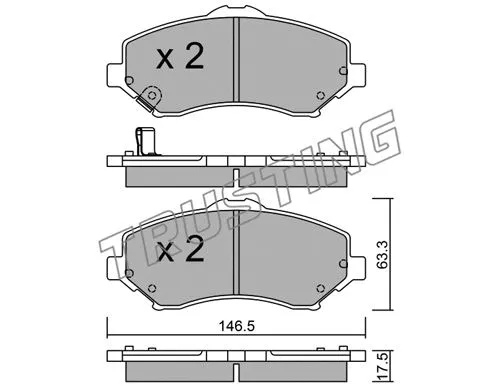 Brake Pad Set, disc brake (879.0)
