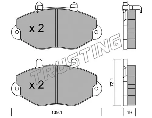Brake Pad Set, disc brake (202.1)