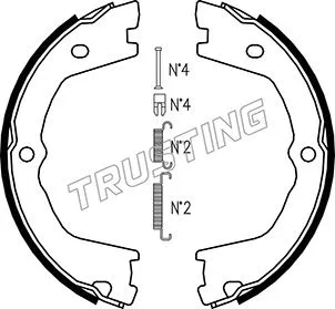 Brake Shoe Set, parking brake (034.110K)