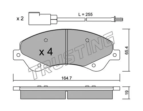 Brake Pad Set, disc brake (695.0)