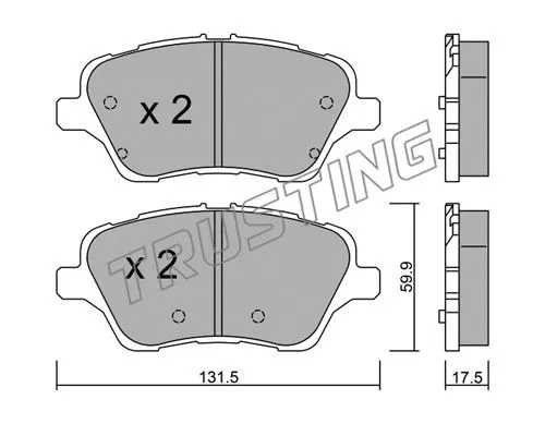 Brake Pad Set, disc brake (992.0)