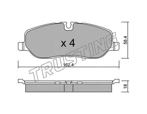 Brake Pad Set, disc brake (709.0)