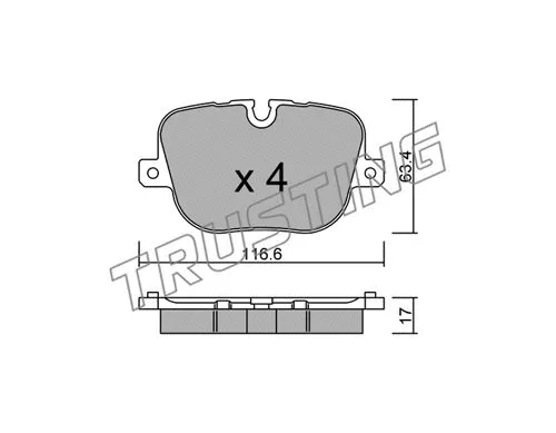 Brake Pad Set, disc brake (854.0)