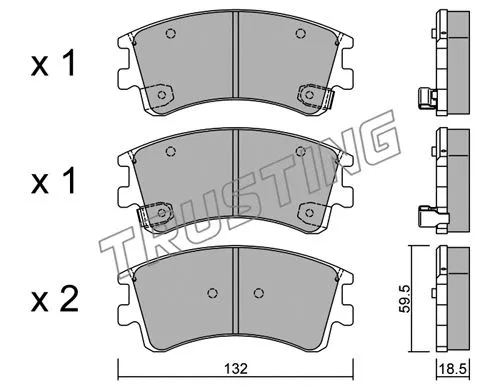 Brake Pad Set, disc brake (492.0)