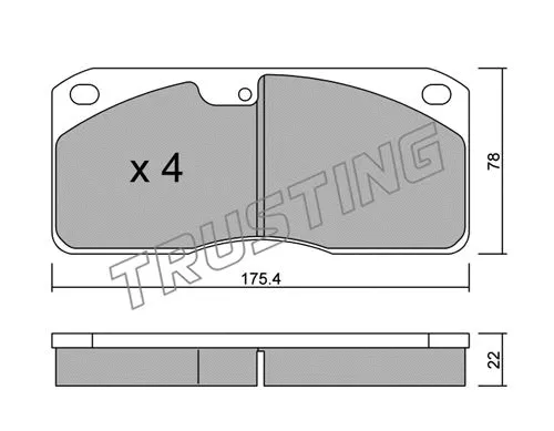 Brake Pad Set, disc brake (279.0)