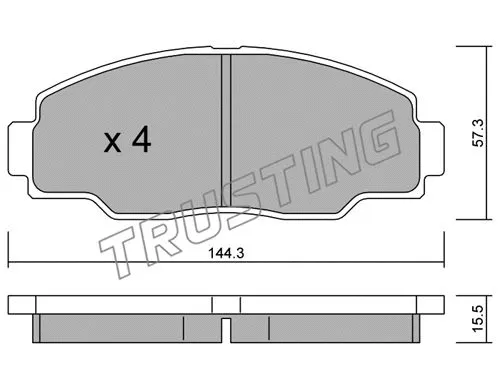 Brake Pad Set, disc brake (771.0)