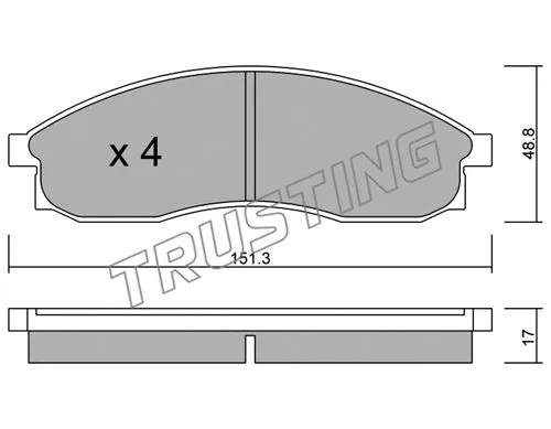 Brake Pad Set, disc brake (756.0)