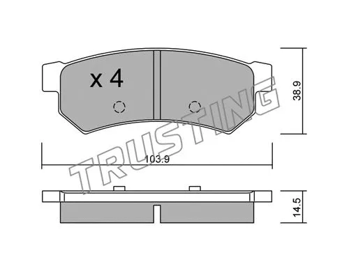Brake Pad Set, disc brake (863.0)