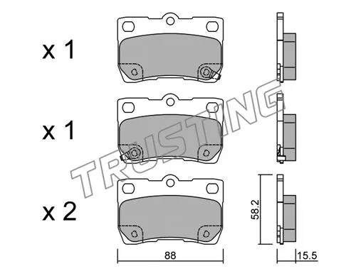 Brake Pad Set, disc brake (777.0)
