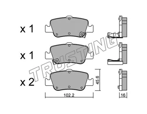 Brake Pad Set, disc brake (812.0)