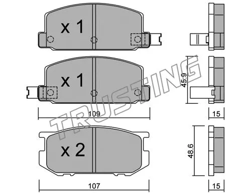 Brake Pad Set, disc brake (514.0)