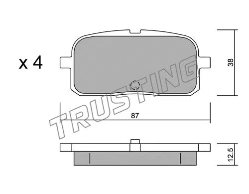 Brake Pad Set, disc brake (461.0)