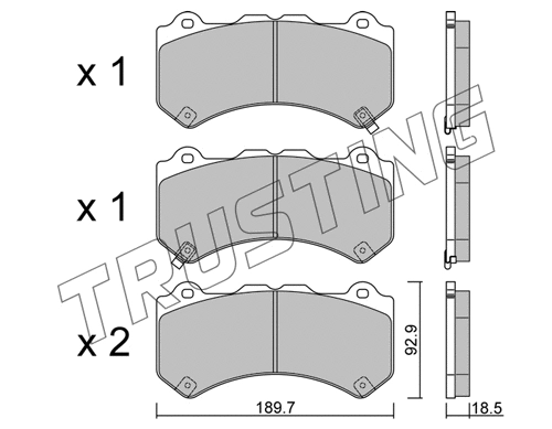 Brake Pad Set, disc brake (1156.0)