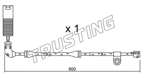Warning Contact, brake pad wear (SU.112)