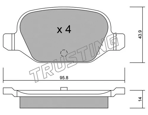 Brake Pad Set, disc brake (333.0)