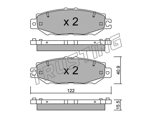 Brake Pad Set, disc brake (775.1)