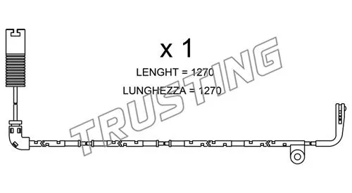 Warning Contact, brake pad wear (SU.254)