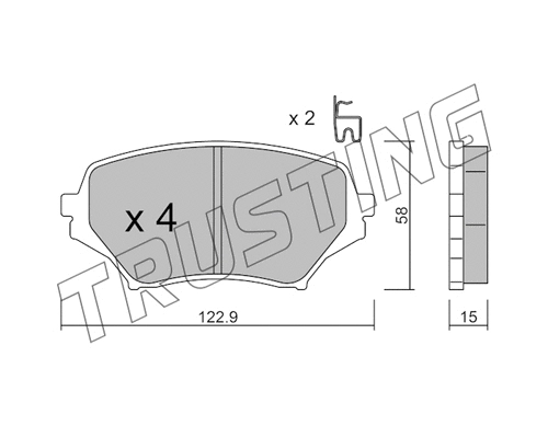 Brake Pad Set, disc brake (887.0)