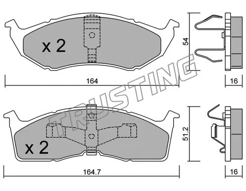 Brake Pad Set, disc brake (365.1)