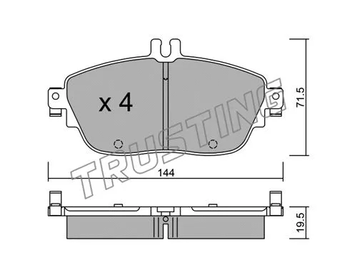 Brake Pad Set, disc brake (981.0)