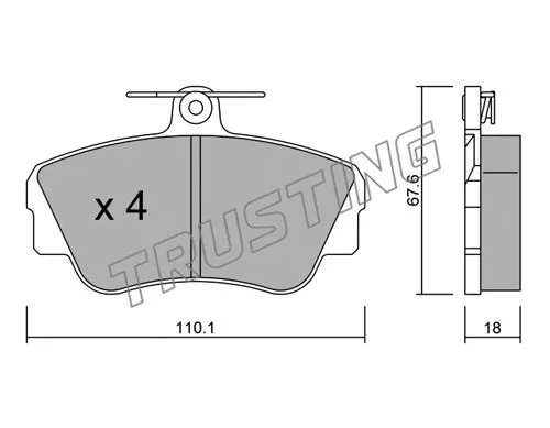 Brake Pad Set, disc brake (132.0)