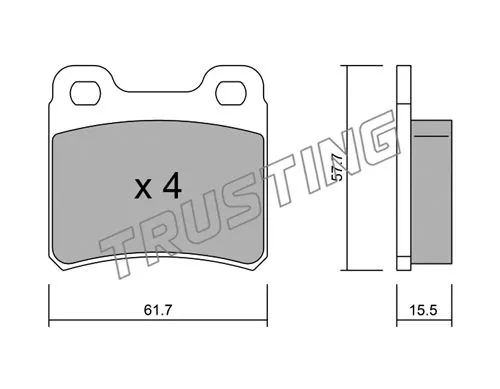 Brake Pad Set, disc brake (143.0)
