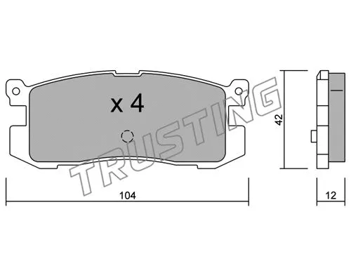 Brake Pad Set, disc brake (242.0)