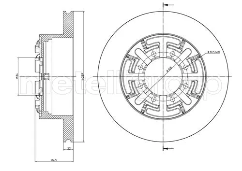 Brake Disc (DF589)