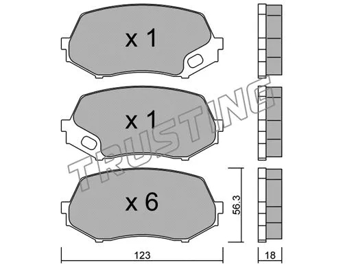 Brake Pad Set, disc brake (891.0)