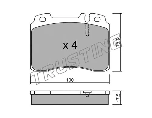 Brake Pad Set, disc brake (683.0)