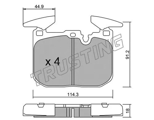 Brake Pad Set, disc brake (1039.0)