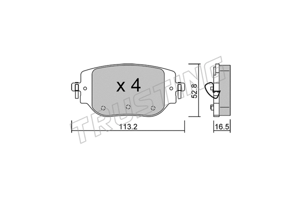Brake Pad Set, disc brake (1346.0)