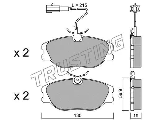 Brake Pad Set, disc brake (074.1)