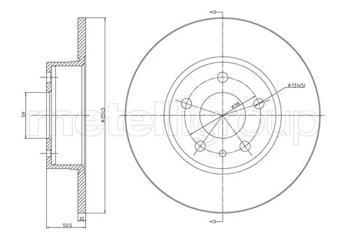 Brake Disc (DF648)