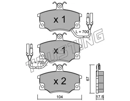 Brake Pad Set, disc brake (032.2)