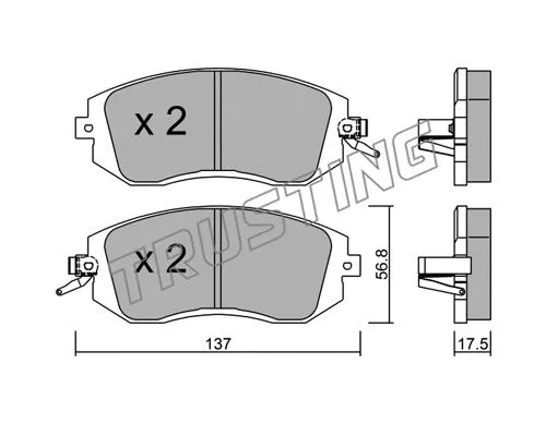 Brake Pad Set, disc brake (516.1)