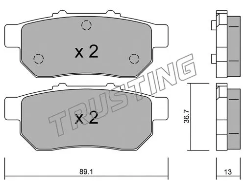 Brake Pad Set, disc brake (179.0)