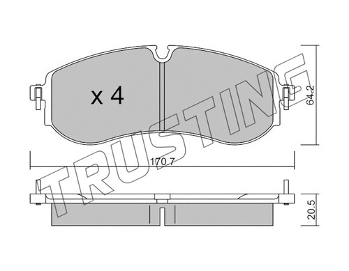 Brake Pad Set, disc brake (1263.0)