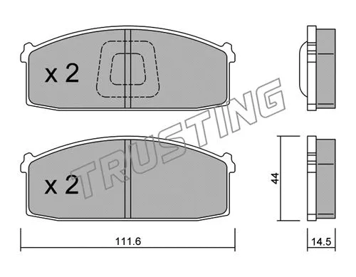 Brake Pad Set, disc brake (254.1)