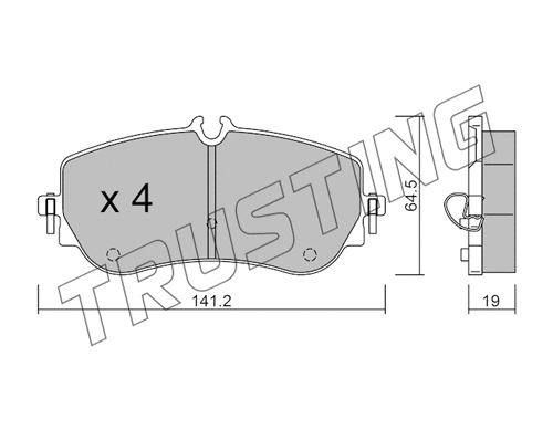 Brake Pad Set, disc brake (1175.0)