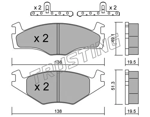 Brake Pad Set, disc brake (047.1K)