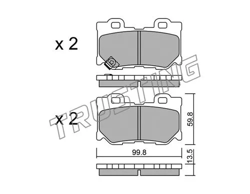 Brake Pad Set, disc brake (1054.0)