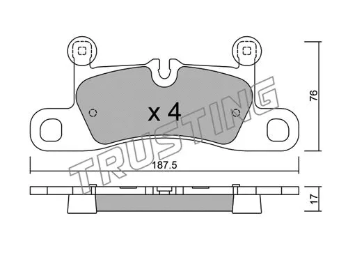 Brake Pad Set, disc brake (974.0)