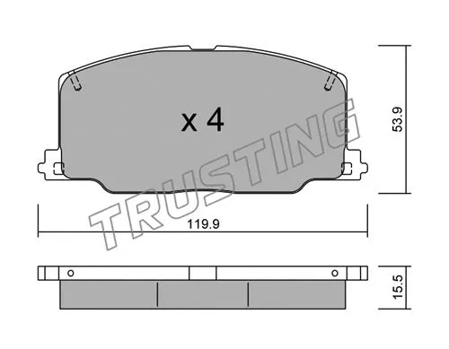 Brake Pad Set, disc brake (069.0)