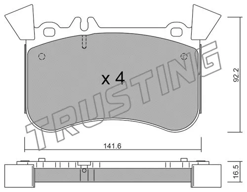 Brake Pad Set, disc brake (1133.1)