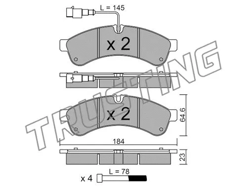 Brake Pad Set, disc brake (868.1)