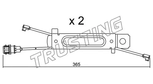 Warning Contact, brake pad wear (SU.245K)